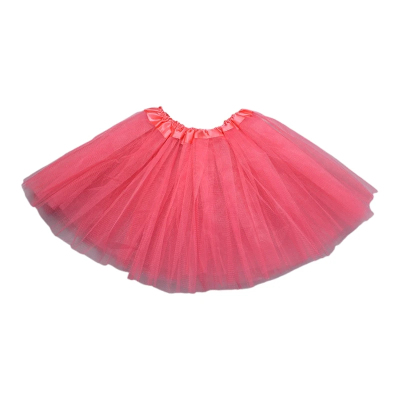 Womens Adult 80s Vintage Tulle Skirt Layered Short Vintage Petticoat Solid Color Layered Mesh Ballet Bubble Mini Dress Up