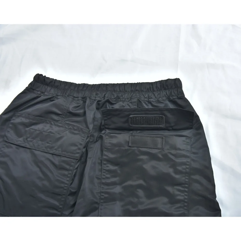 High Street RO25 Pants Elastic Waist Men's Fashion Nylon Bright Face Haren Straight Pants Casual Dark Style Pant
