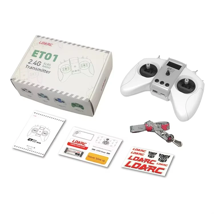 LDARC ET01  2.4Ghz 8CH Elrs Radio Transmitter ER01 Receiver For Multi-axis, Fixed-wing, Helicopter, Vehicles, Ship Models