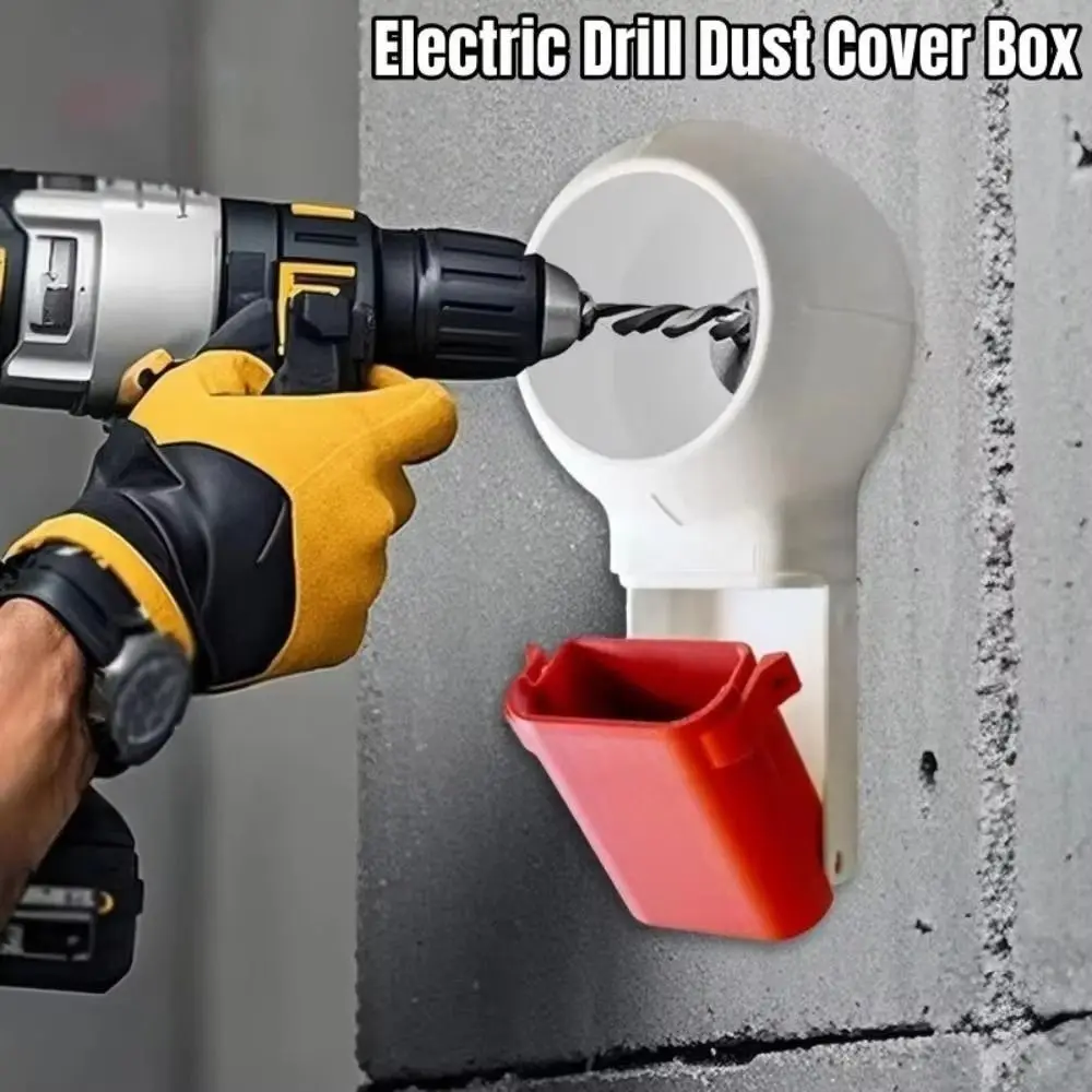 Heavy-Duty Plastic Electric Drill Dust Cover Efficient Dust Collection Impact Hammer Dust Power Tool Accessories Chip Catcher