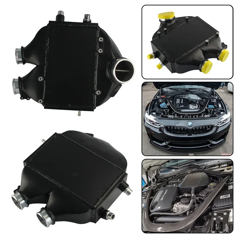 

Black Top Mount Dual-Pass Intercooler RAW Fits for B MW 15-18 M3(F80)/M4(F82/83) 8082R