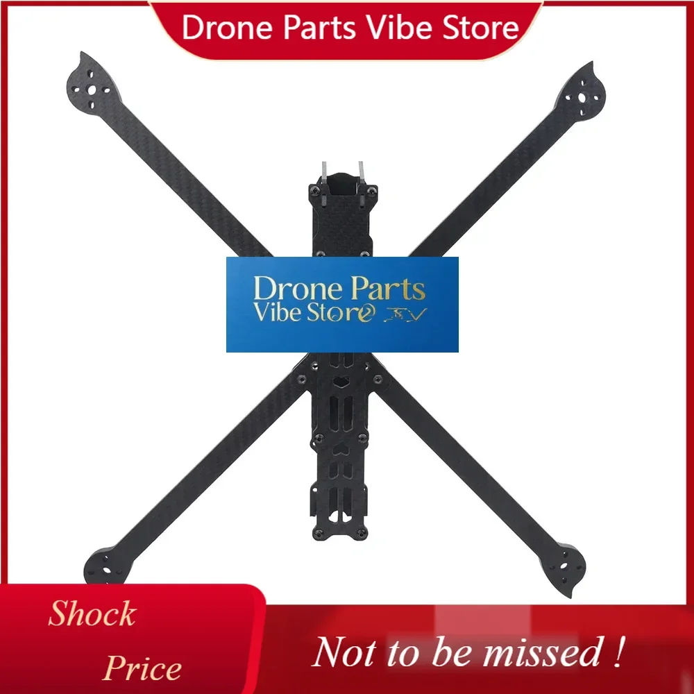 

DParts1XL10 V7 10inch 420 420mm Wheelbase 7.0mm Thickness Arm TrueX Carbon Fiber Frame 10'' For Super Long Range FPV RC Freestyl