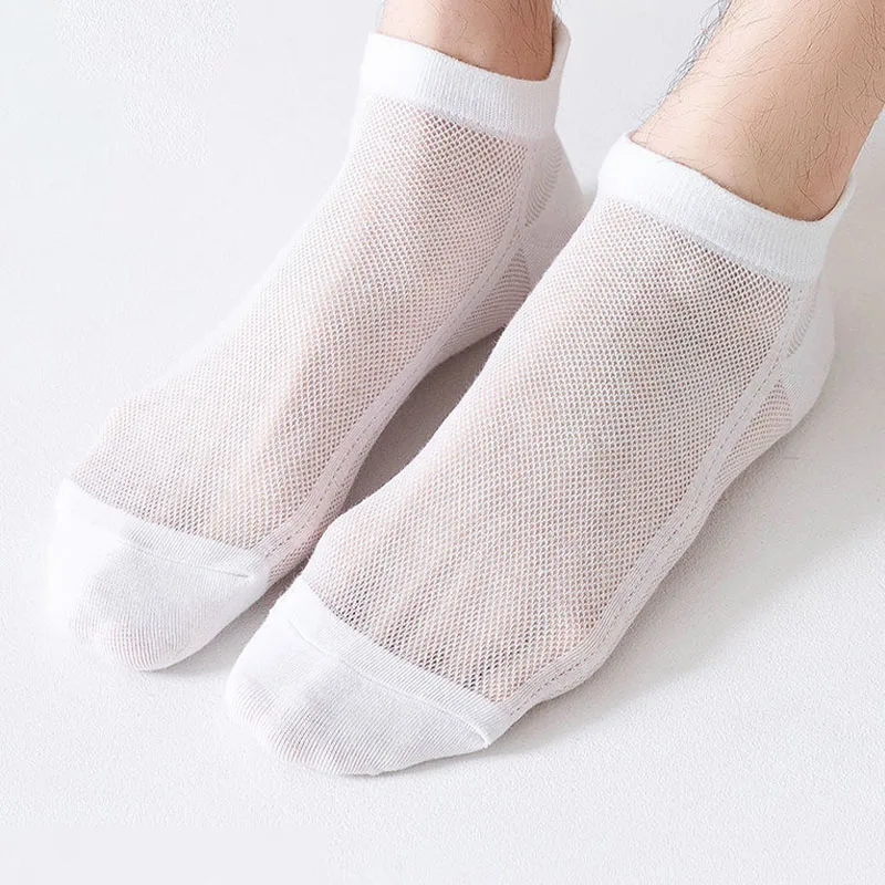 3Pairs Men Socks Fashion Cotton Breathable Casual Men's Sports Sock Sweat Absorbent Comfortable Ultra-thin Business Sokken