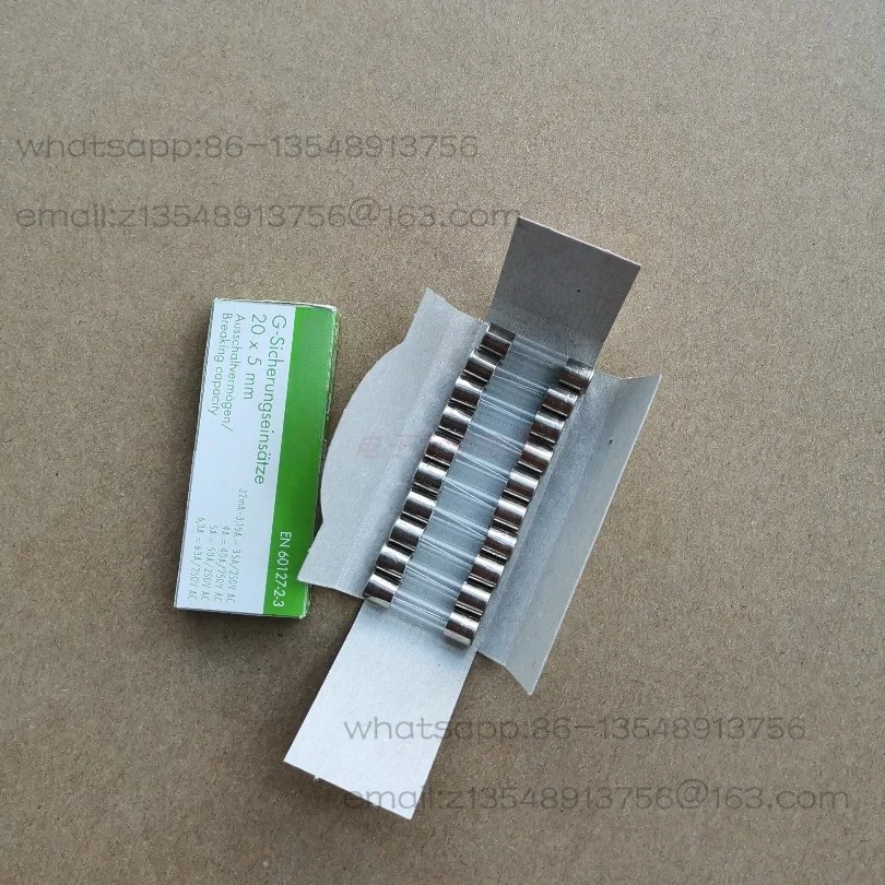 Fuse fuse 5 * 20 slow delay T1L250V, glass tube material, a box of 10