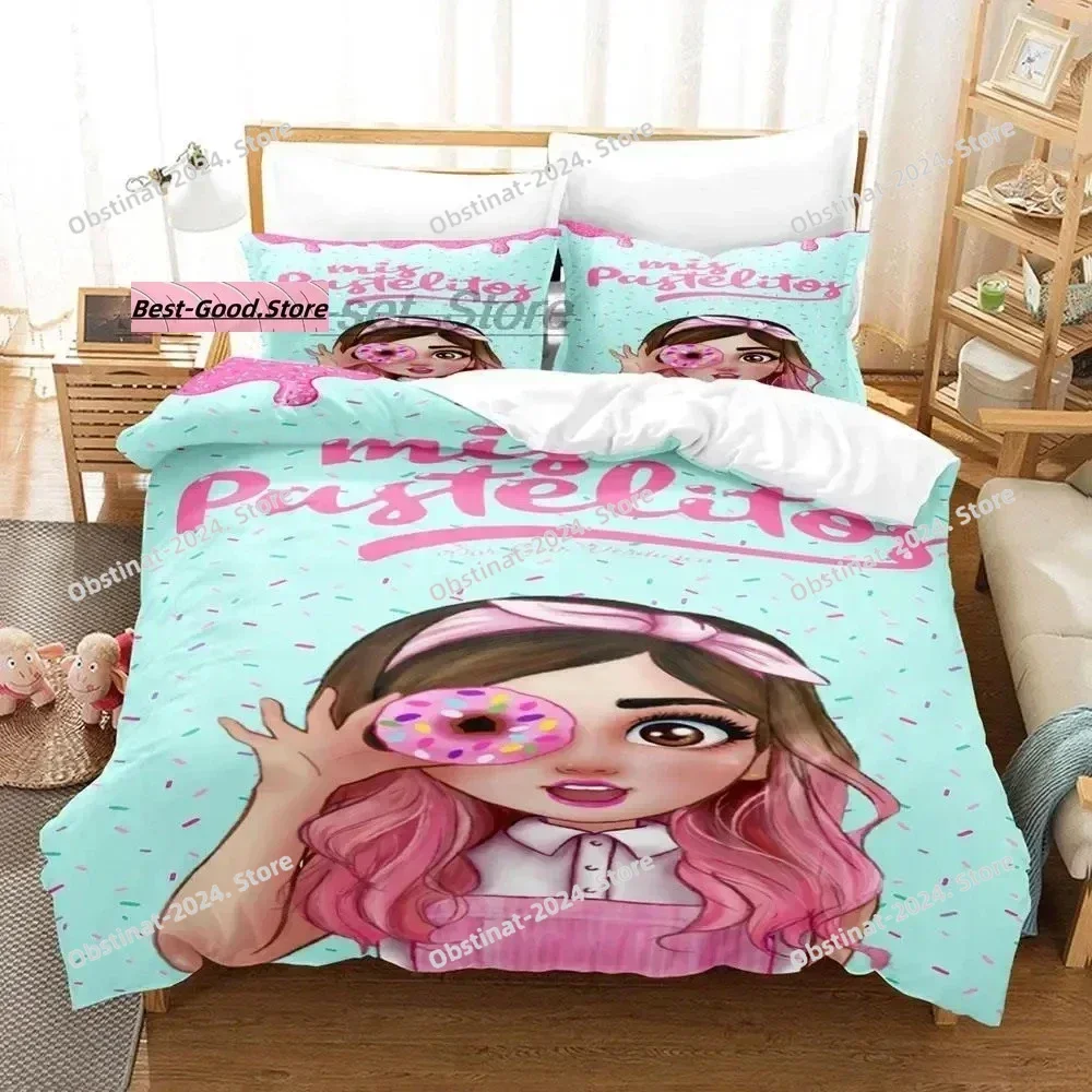 2025 Mis Pastelitos Bedding Set Single Twin Full Queen King Size Bed Set Aldult Kid Bedroom Duvetcover Sets Anime bed sheet set
