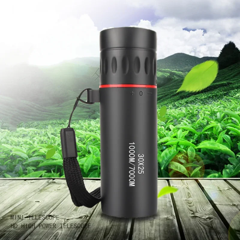 HD 30x25 Monocular Telescope Zooming Focus Green Film Binocular Optical Hunting Tourism Scope for Outdoor Hot Selling