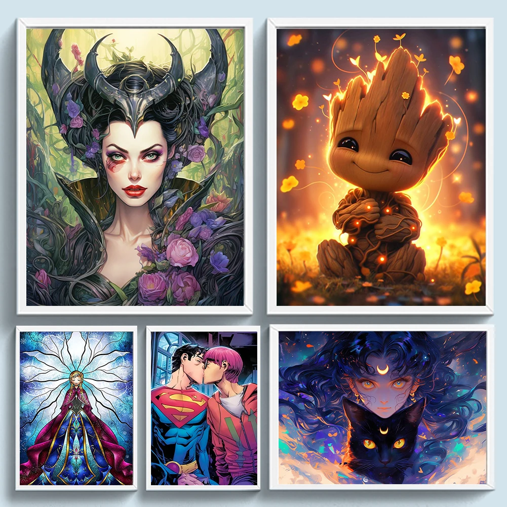 Full Embroidery Eco-cotton Thread 11CT Printed Movie Cross Stitch Kit Art for New Year Gift/KTV Wall Decoration