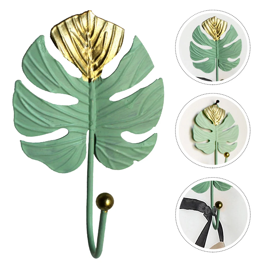 

Clothes Hook Leaf Shape Hooks Heavy Duty Plant Decor Clothing Mini Coat Iron