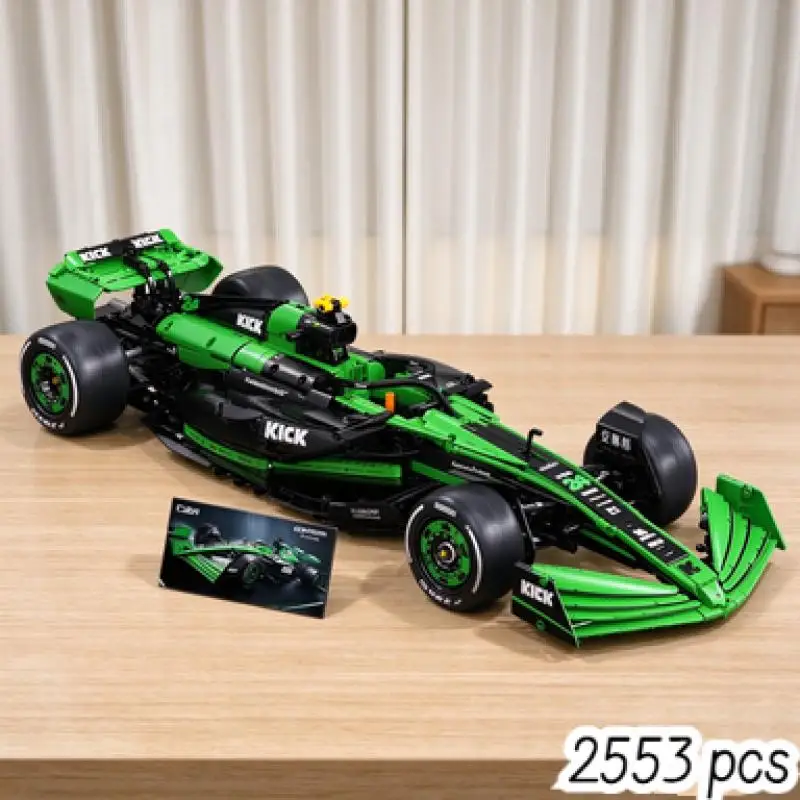 2553pcs CaDA  Racing Car Building Blocks, Vivid Appearance Race Model With Abundant Components For Home Exhibit