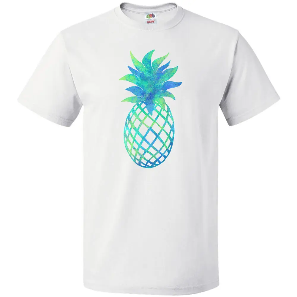 Blue And Green Pineapple T-Shirt Stylized Fruit Tasty Favorite Sweet Anime Graphic T-shirts Y2K Tops Unisex Summer