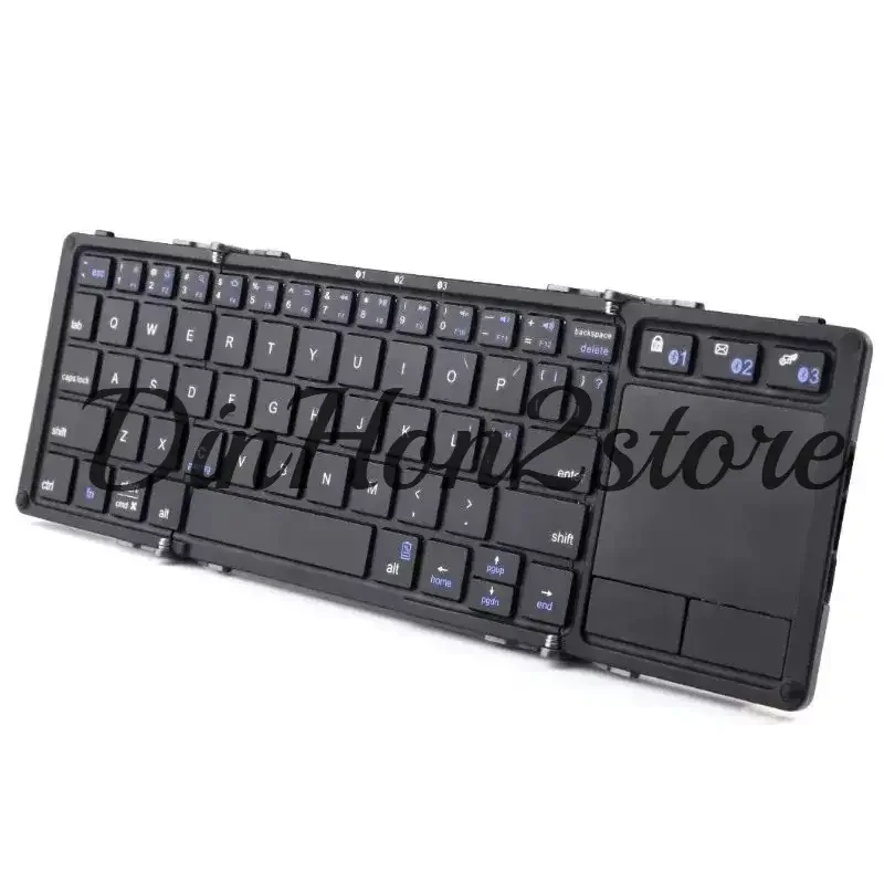 Portable Tri-Folding Bluetooth Keyboard with To