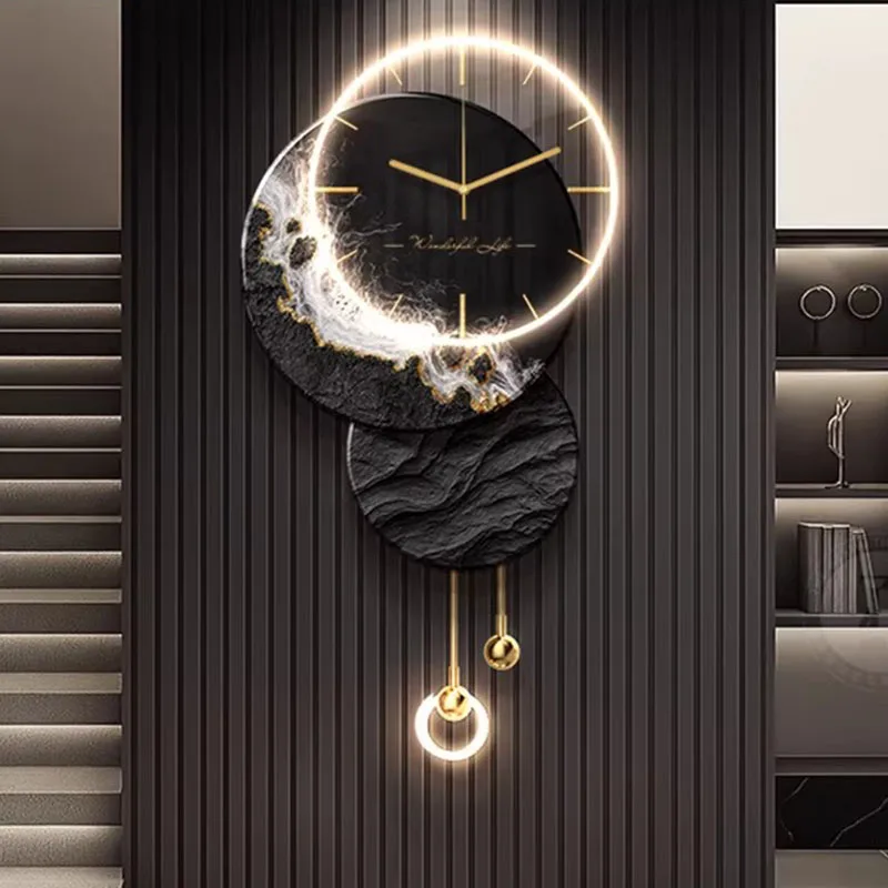 

Minimalist Design Wall Clocks Living Room Luxury Aesthetic Xenomorph Wall Clocks Chinese Style Vintage Duvar Home Decoration