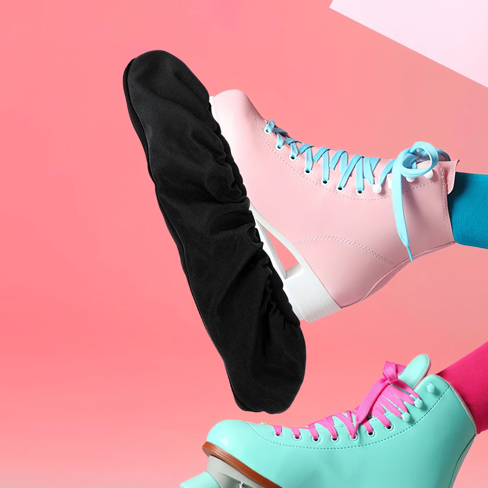 1 زوج حراس التزلج على الجليد دائم البوليستر شفرة حماة للهوكي التزلج على الجليد حماية التزلج شفرات الحرس الزلاجات #2