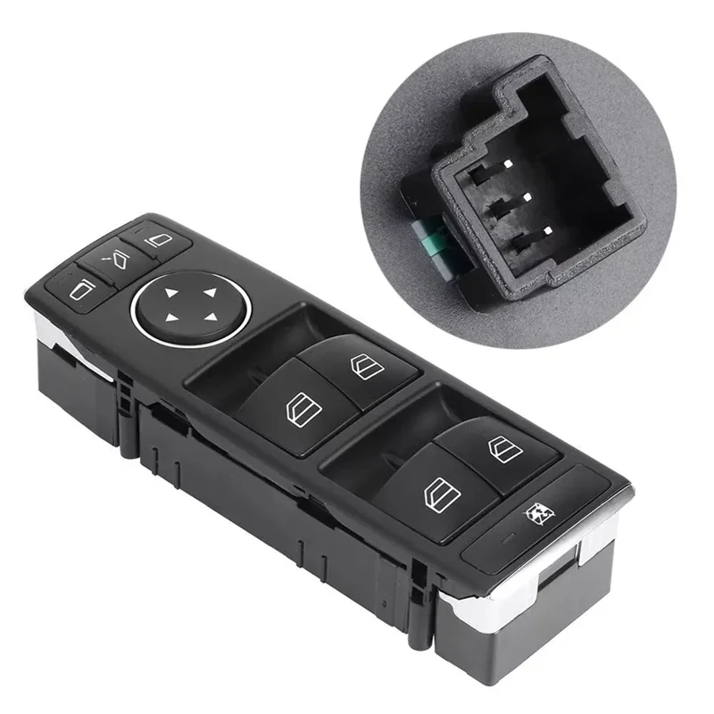 زر مفتاح رفع النافذة الرئيسية الكهربائية الأمامية اليسرى A2128208310 لمرسيدس بنز W212 C207 A207 W204 X204 2008-2014-A08Q