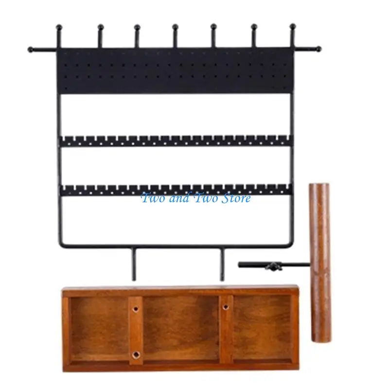 

HX6F Elegant Jewelry Display Stand Stylish Shelves for Necklaces Bracelets and Rings