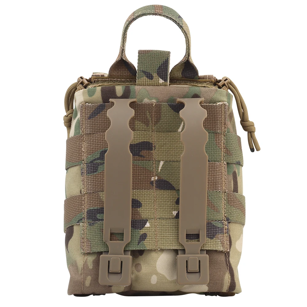 Tactical MOLLE IFAK Pouch First Aid Kit Multifunctional Bag Waist Belt Pack Hunting Vest Outdoor Camping Quick Response Pocket