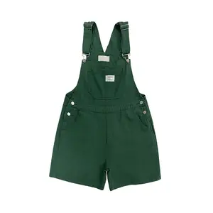 Green denim romper clearance