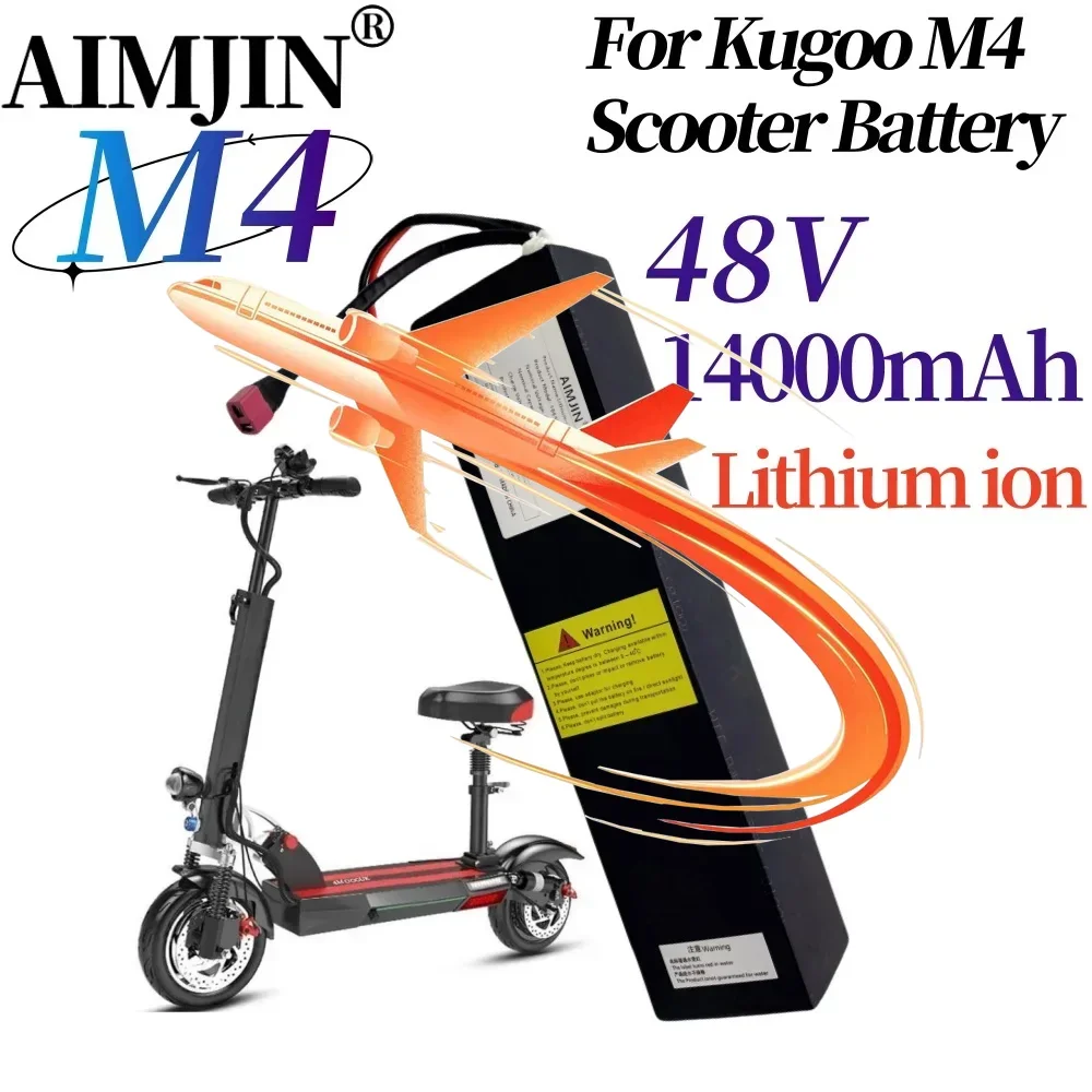 📦Original 13S4P 48V 14000mAh 18650 672Wh Lithium Ion Battery Pack Suitable For Kugoo M4 Electric Scooter Battery+Built In BMS💖