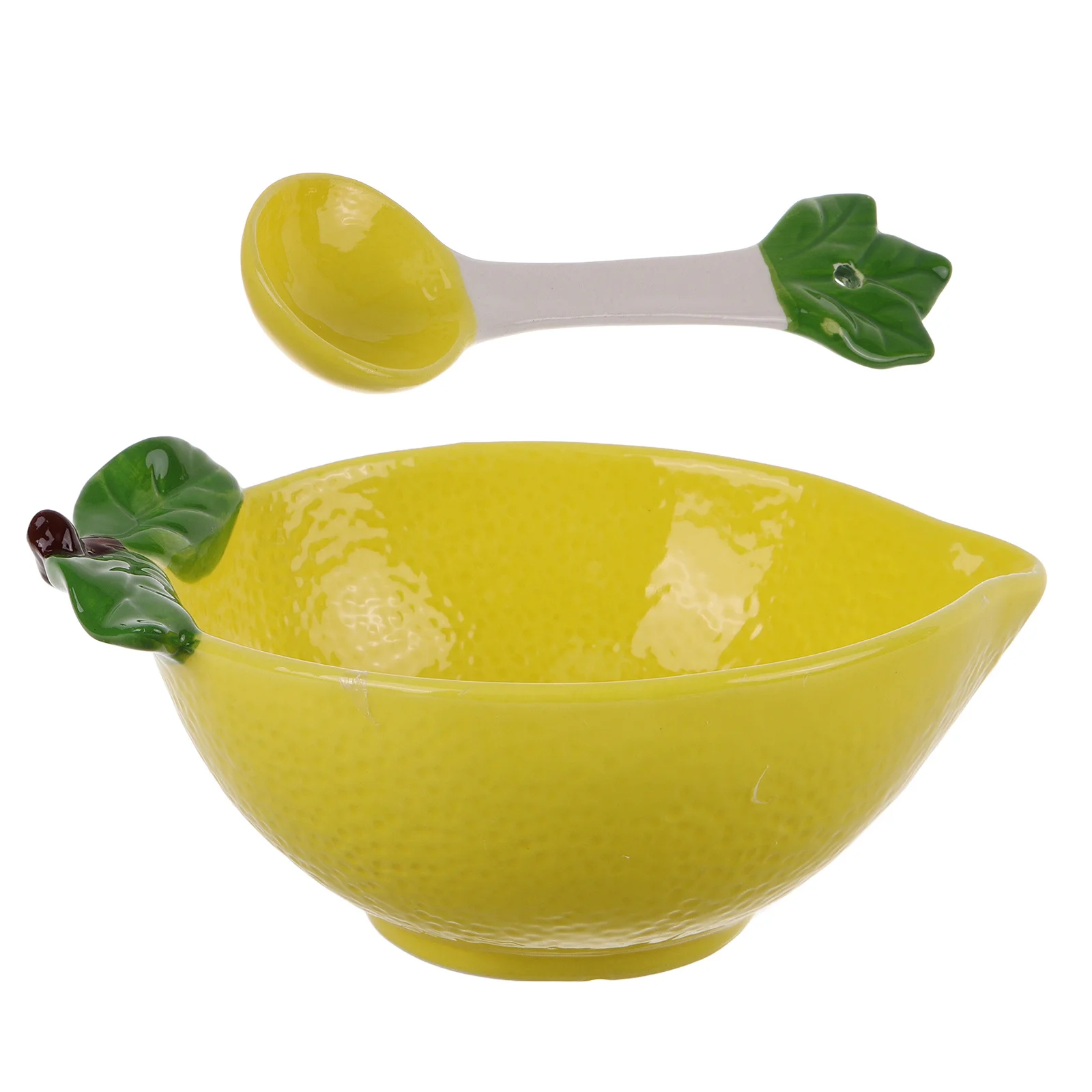 

1Set Ceramic Lemon Decorative Bowl for Kitchen Salad Dessert Serving Multiuse Reusable Fruit Bowl Bowls