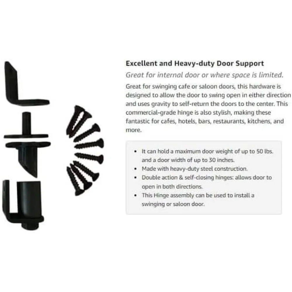 مفصلات محورية مزدوجة الحركة من الدرجة التجارية لأبواب الصالونات والمقهى شديدة التحمل، مثالية للمدخل المتأرجح وباب المقهى