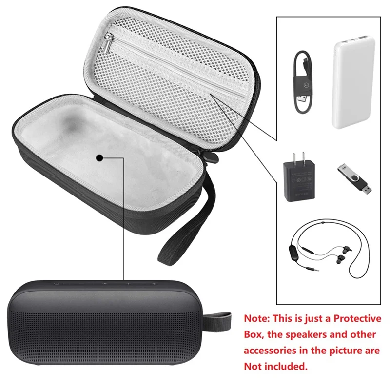 A19E-Hard Travel Case Storage Handbag For Bose Soundlink Flex 2Nd Gen Bluetooth Portable Speaker