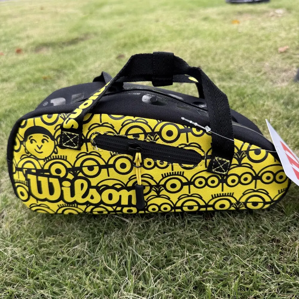 

Wilson Minions Mini Tennis Bag French Open Orange White Handheld Mini Tennis Key Pack Daily tennis accessory storage bag
