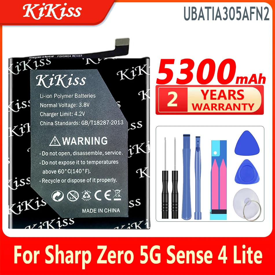 

5300mAh KiKiss Battery UBATIA305AFN2 For Sharp Zero 5G Sense 4 Lite sense4 Lite