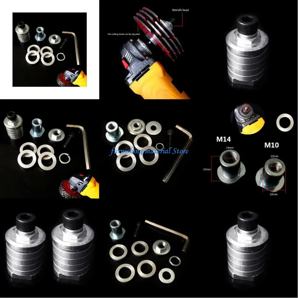 

Y5GD M14 Grinder to Grooving Machine Adapter Conversion for Head Modified P