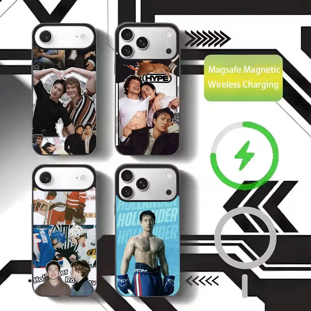

Чехол для телефона с подогревом LGBTQ Heated R-Rivalry Ice Hockey для iPhone 17, 16, 15, 14, 13, 12, 11 Plus, Pro Max, магнитный, для беспроводной зарядки MagSafe