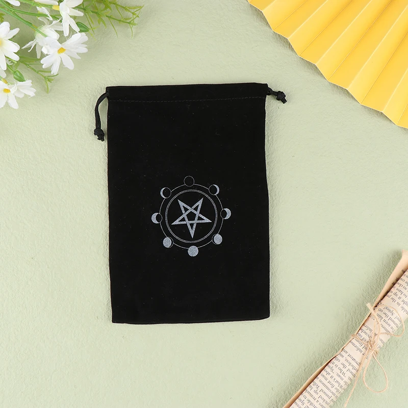 1Pc Velvet Tarots Oracle Cards Storage Bag Runes Constellation Witch Divination Accessories Jewelry Dice Bag Drawstring Pouch