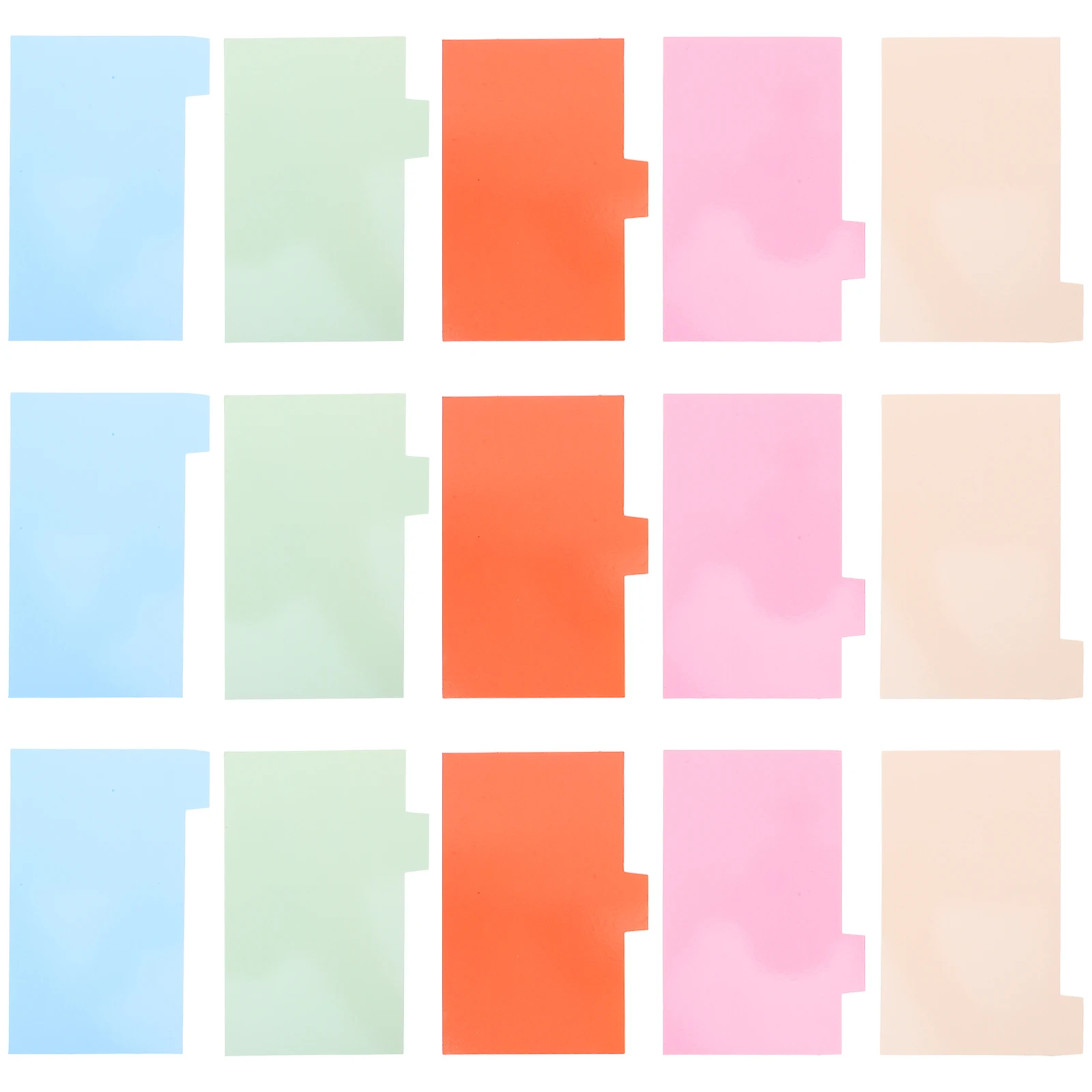 

15 Sheets 3 Inch Colored Index Card Dividers Single Hole Design Notebook Tabs Page Guides Long Lasting Student Helper