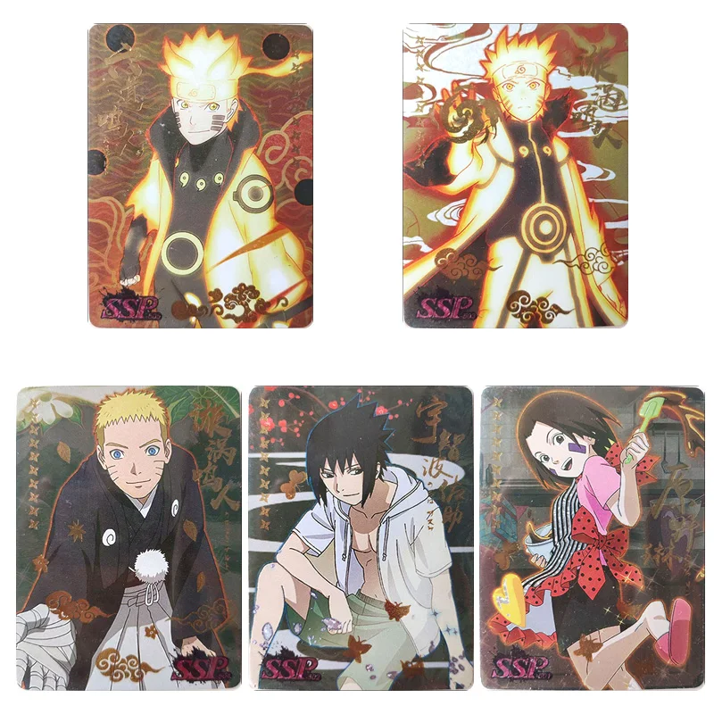 

Naruto Sp Series Uchiha Sasuke Nohara Rin Anime Characters Rare Bronzing Collection Flash Card Cartoon Toys Christmas Gift