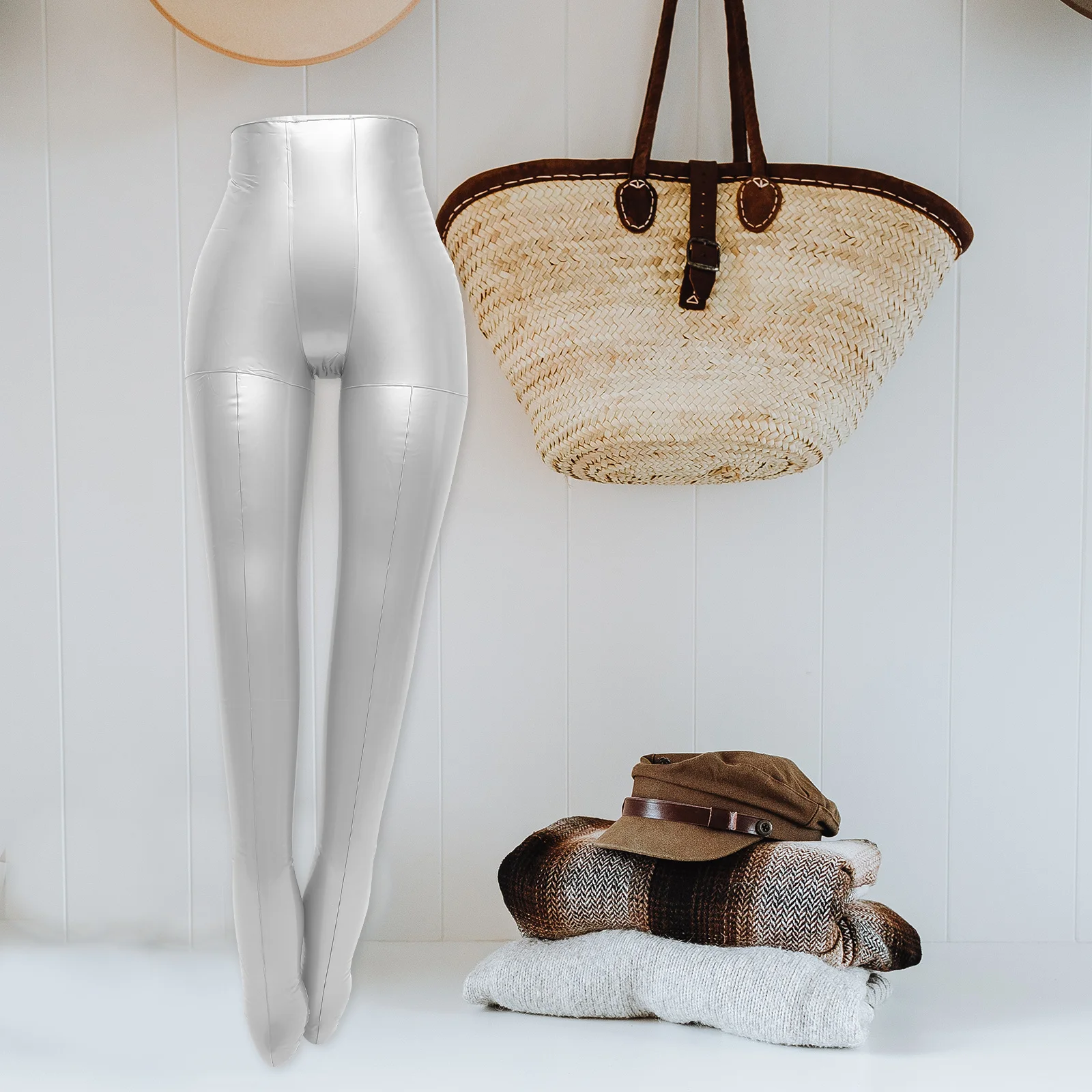 

Premium Inflatable Female Mannequin Leg for Leggings Stockings Display Realistic Proportion Foldable Design for Clothing Store