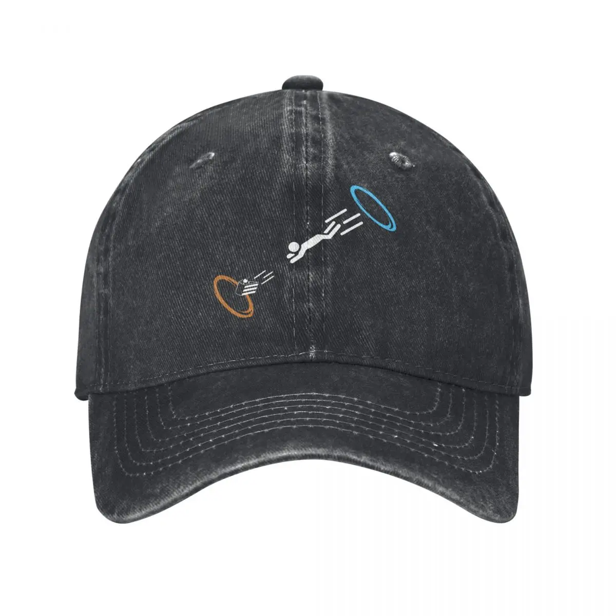 

Half-Life 2, Aperture Science Logo, Time Travel Game demin Trucker Hat Durable for All Seasons Caps Men Women's Baseball Cap