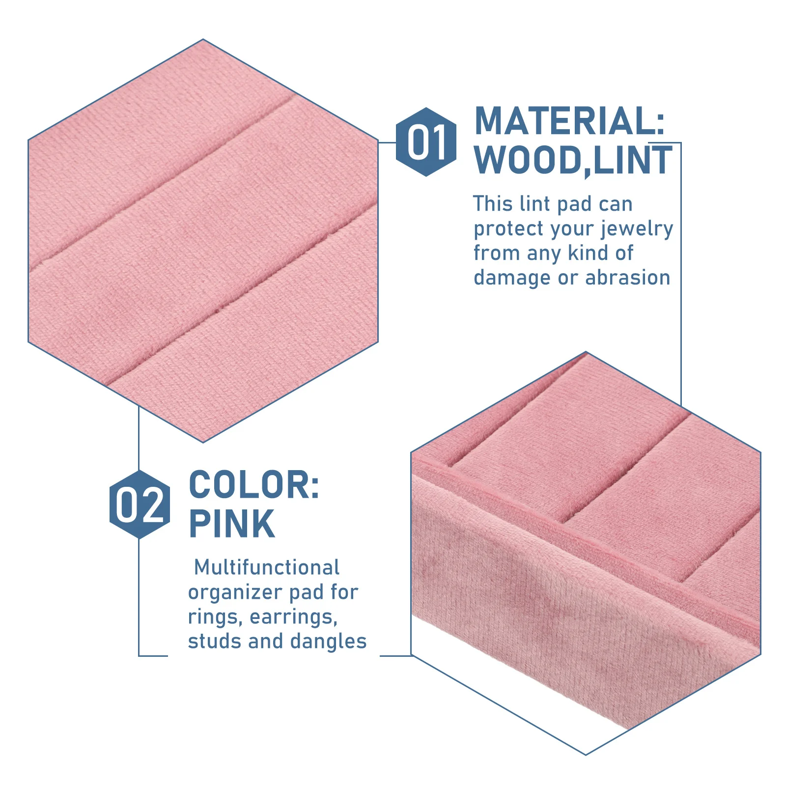 المواد الآمنة مجوهرات عرض صينية حلقة المنظم إدراج لبيع درج المجوهرات إدراج صواني قابلة للتكديس للنمو #2