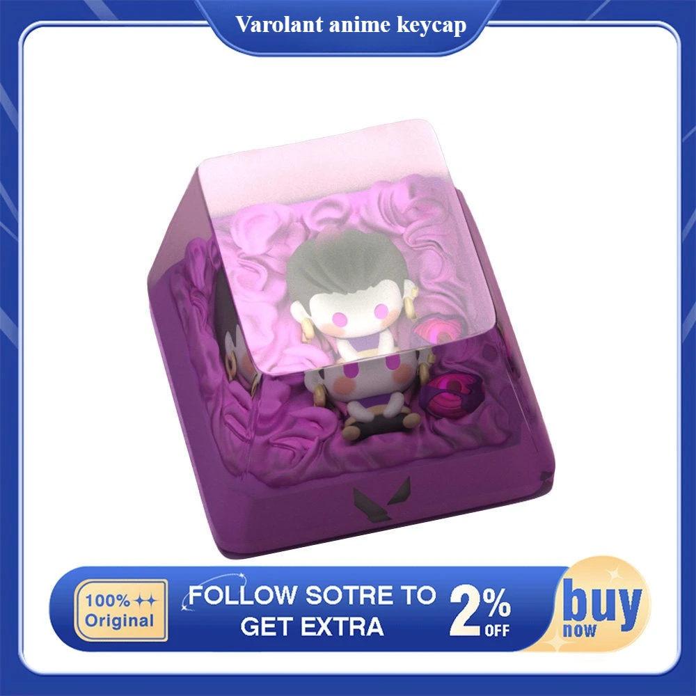 

Колпачки для механической клавиатуры Varolant Rena Anime, прозрачные полимерные кейкапы, кастомные кейкапы ACGN, DIY кейкапы ручной работы, подарки