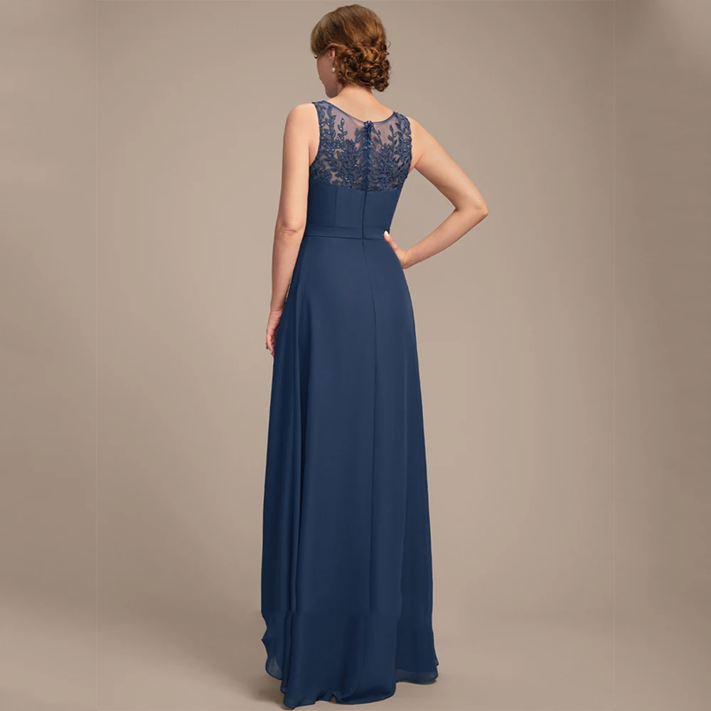 Fashion Three Quarter Mother of Bride Dresses with Lace Three Quarter Wedding Party Dresses 2025 Summer Vestidos De Noche