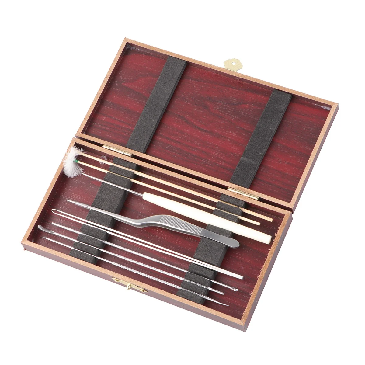 

1 Set Ear Wax Removal Tool Set Stainless Steel Durable No Rust Skid Resistance Safe Easy Sterilize Home Travel Salon Use