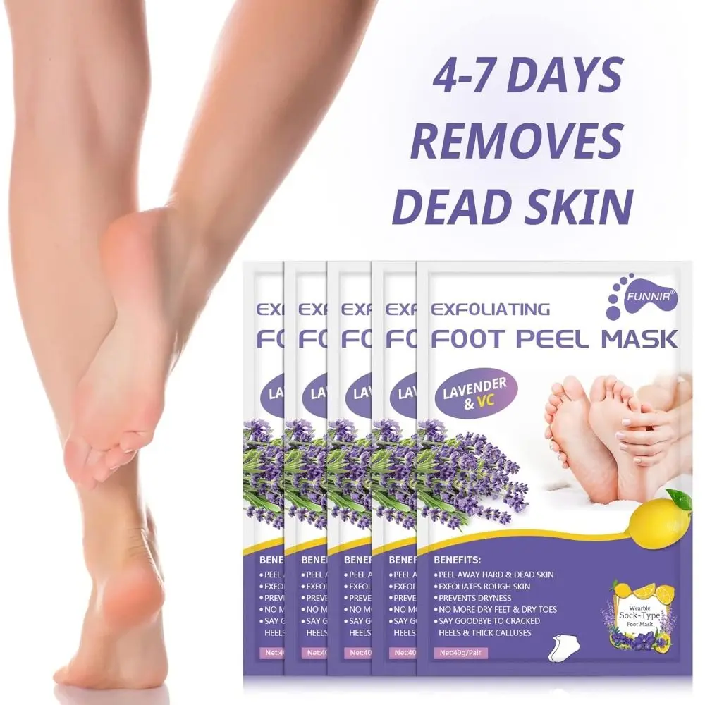 

Hot Exfoliant Foot Peel Mask Natural Repair Rough Heels Natural Exfoliator Smooth Soft Foot Mask for Foot Care