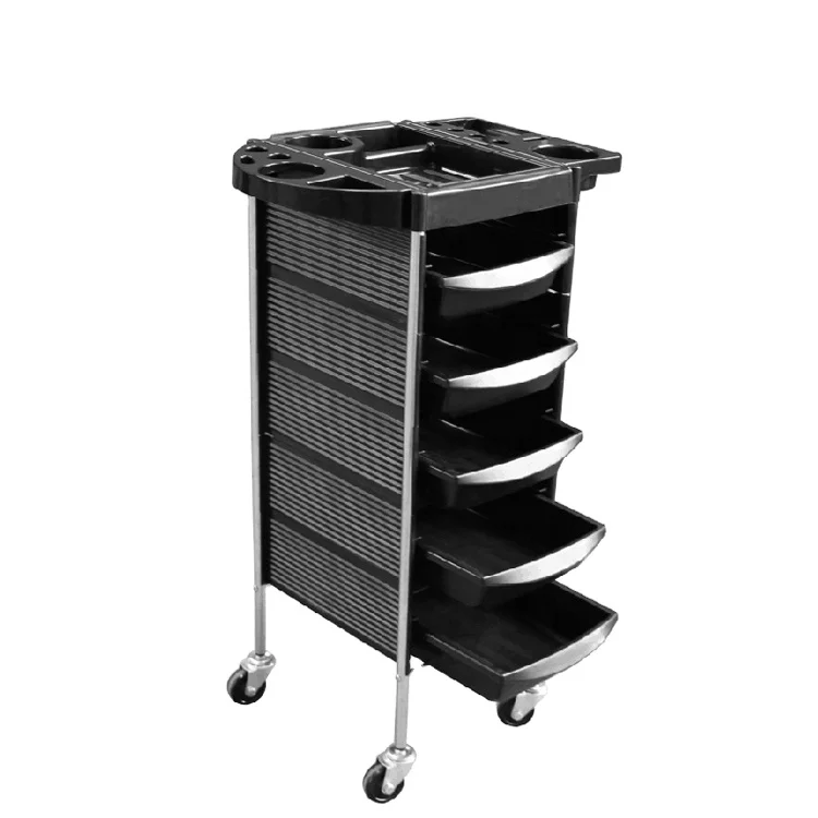 Salon Trolley,Black Best Selling Beauty Salon Trolley Cart Rolling Barber Trolley
