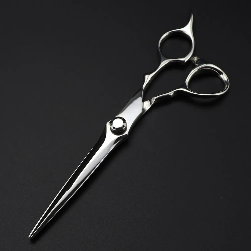 Professional Japan 440c steel 6.5 \'\' scissor Silver hair scissors haircut thinning barber cutting shears hairdressing scissors