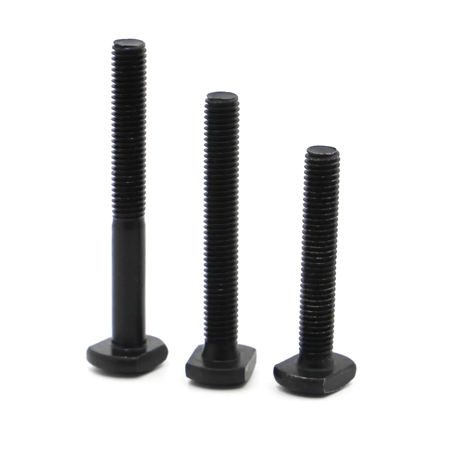 GB37 Black Carbon Steel T Shape Punch Milling Machine Screw Threaded Rod Clamping Cap Bolt M6 M8 M10 M12