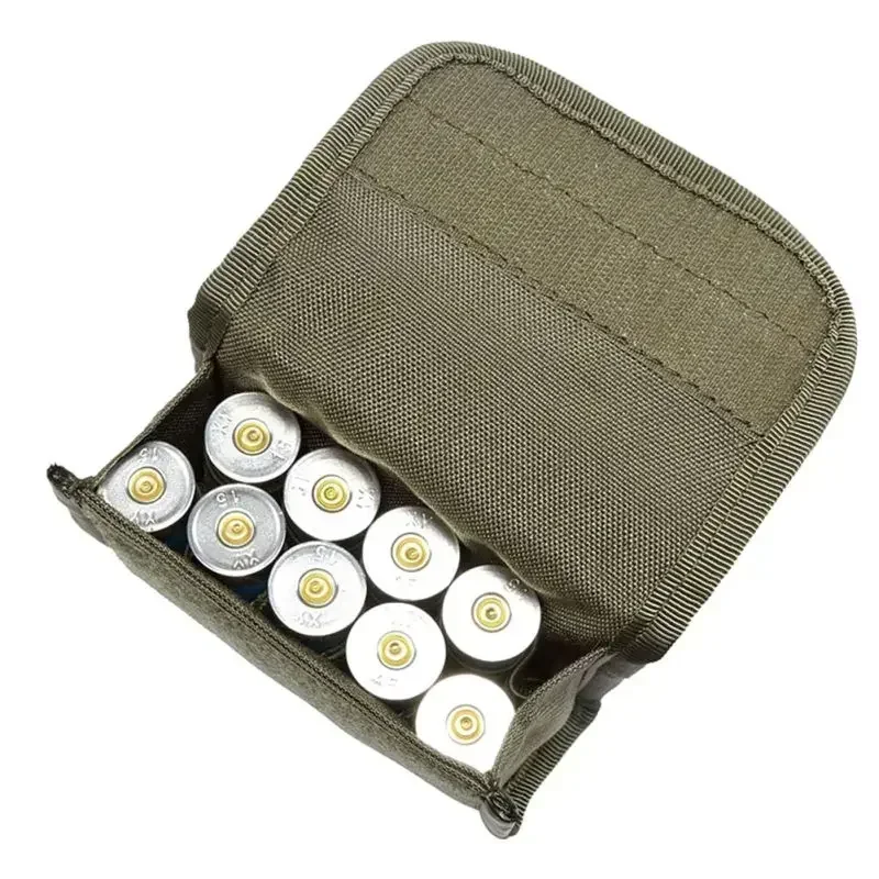 10 Grids Ammo Pouch Tactical Waist Bag 10 Rounds Bags Outdoor Hunting Multi-functional EDC Mag Molle Pouch