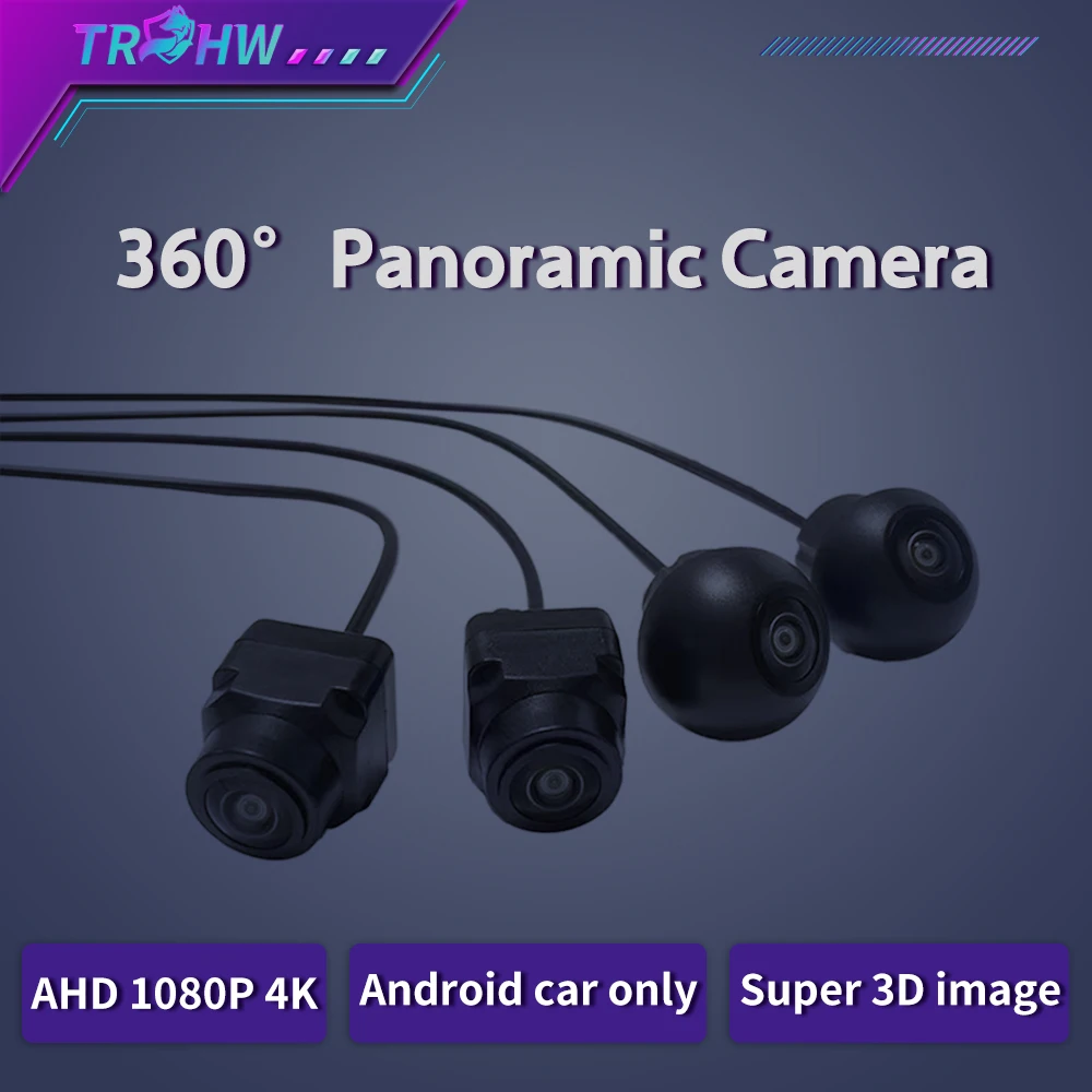 360 Cameras Car Panoramic Camera 1080P AHD Front /Rear /Left /Right Rear View Cameras System for Android Auto Radio Night Vision