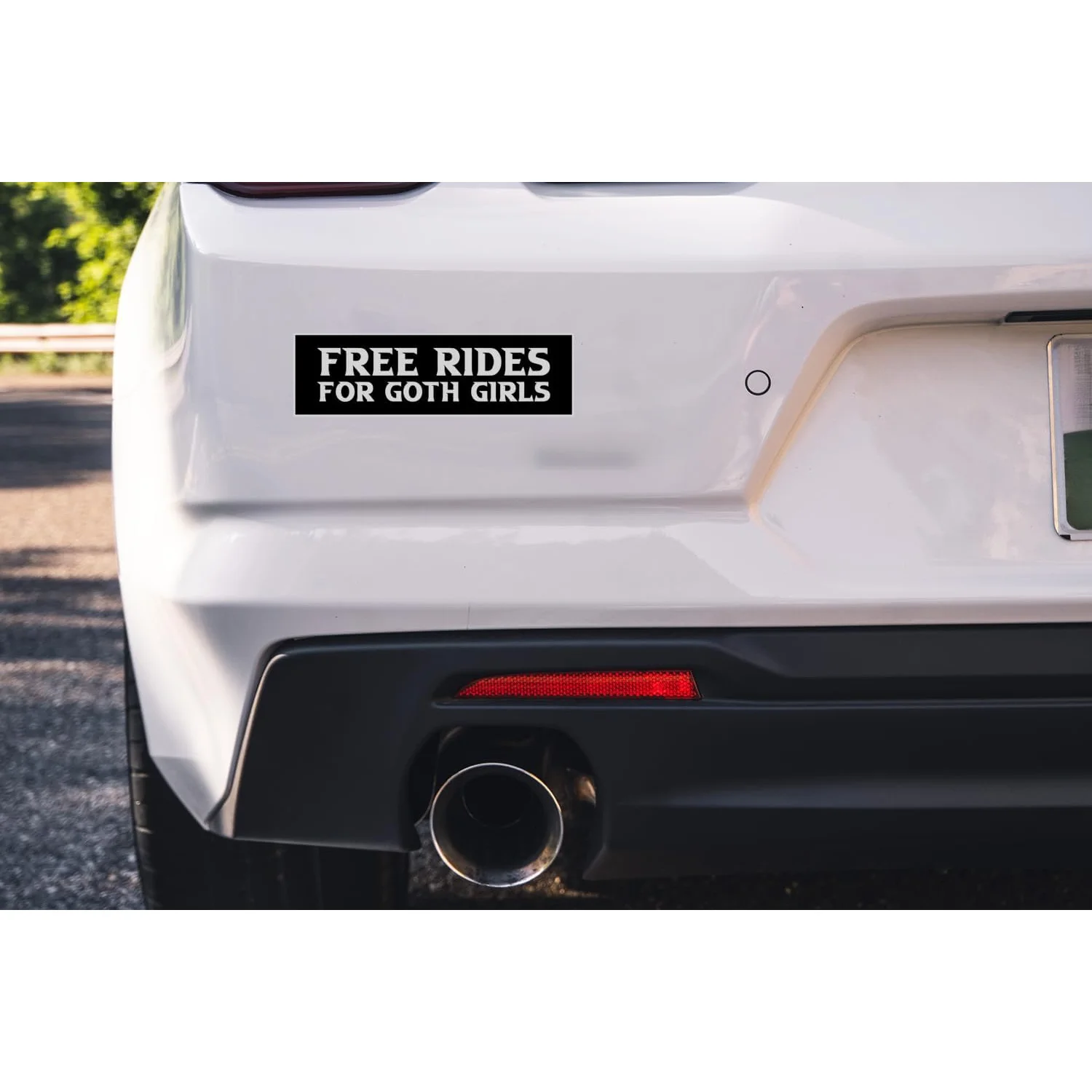 قطعتان/مجموعة ملصق "رحلات مجانية للفتيات القوطي"، ملصق قوطي - ملصق تحت عنوان للسيارات وأجهزة الكمبيوتر المحمولة وألواح التزلج وزجاجات المياه #4