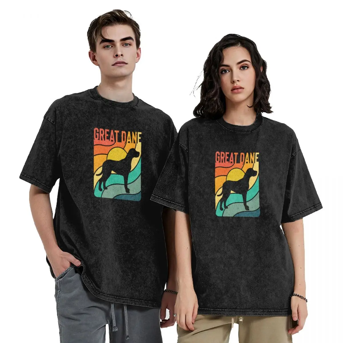 

Great Dane Dog Vintage Gift Pet Lover T-Shirt graphic tee shirt blue lock shirts graphic anime shirts men