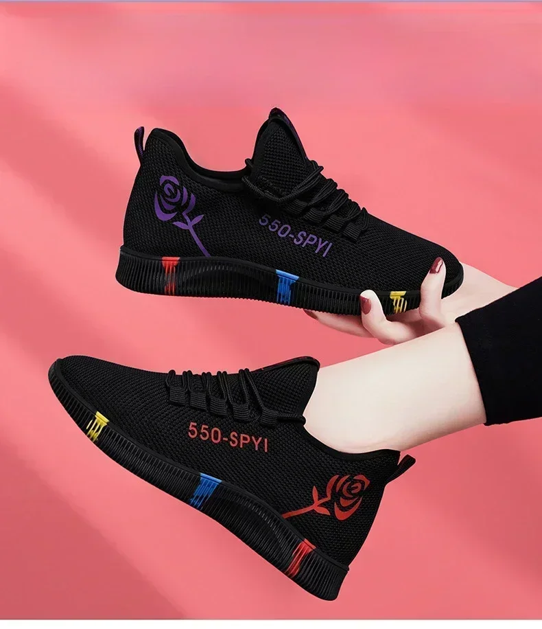 2025 Spring/Summer New Korean Casual Shoes, Breathable Cloth Shoes, Foreign Trade Sports Shoes, Women's Fashion Single Shoes image 5
