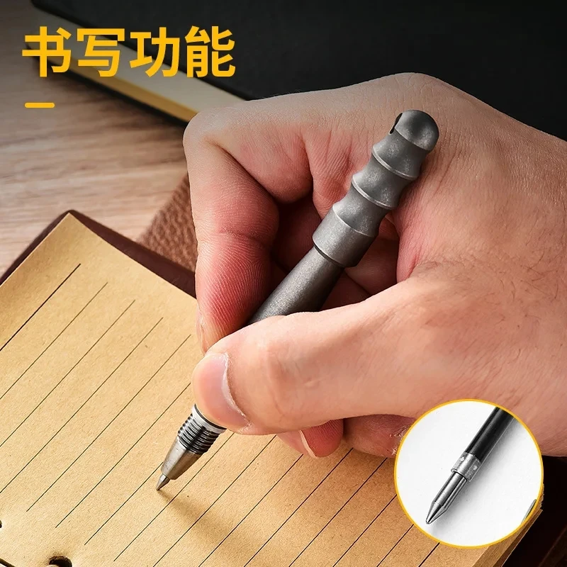 MINI Titanium Alloy Tactical Pen With Collection Writing Multi-functional Portable Outdoor EDC Tools Window Breaking Pen