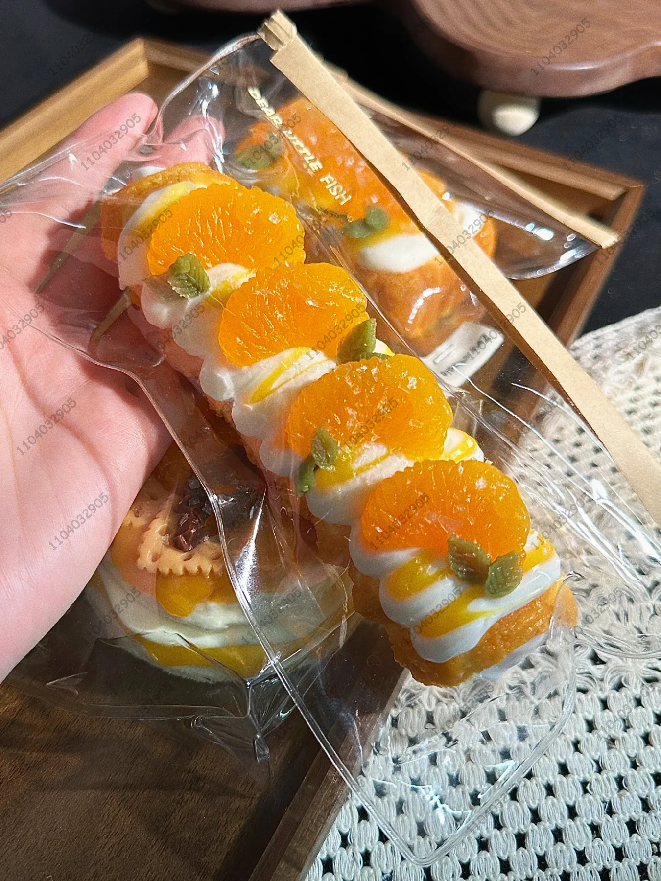 Tangerine postre pastelería serie Taba Squishy silicona mandarina Muffin galleta tarta juguete para apretar mano relajar regalo de liberación de estrés