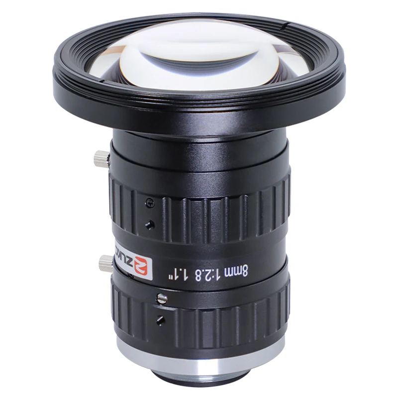 ZLKC عدسة 25 ميجابيكسل FA 8 مللي متر زاوية واسعة 1.1 ''مستشعر كبير الحجم CMOS 25MP آلة تشويه منخفضة كاميرا الرؤية F2.8 C Mount Len #2